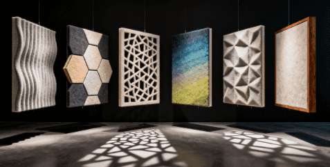 decorative sound absorbing wall panels