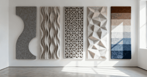 decorative sound absorbing wall panels